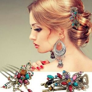 Multi stone hair accessory